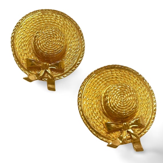 Chanel Vintage Straw Hat Brooch Metal #222232C59B ?url=http://sothebys-  main image 4