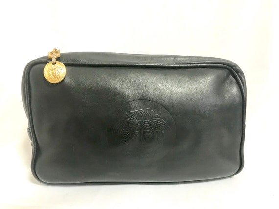 Versace Vintage - Leather Shoulder Bag - Black - Leather Handbag - Luxury  High Quality - Avvenice