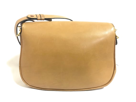 Vintage Gucci nude brown leather shoulder bag wit… - image 2