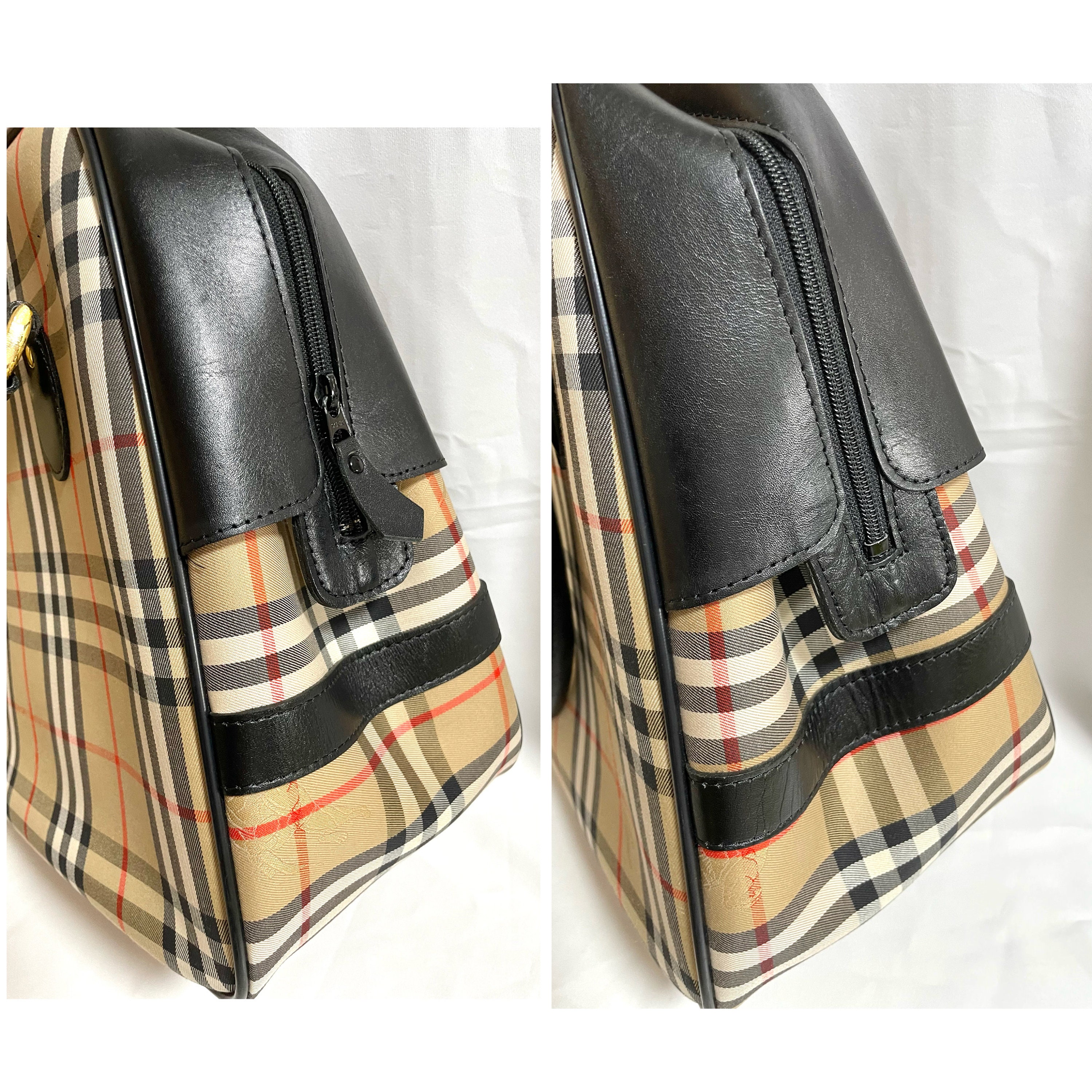 Burberry Shoulder Bag In Nylon And Leather
