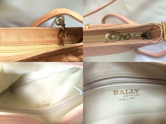 Genuine Bally Leather Hand Bag Satchel Tote Vintage Purse Made in Italy