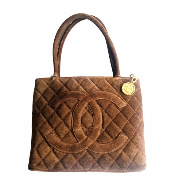 Chanel Brown Suede Mini Classic Flap