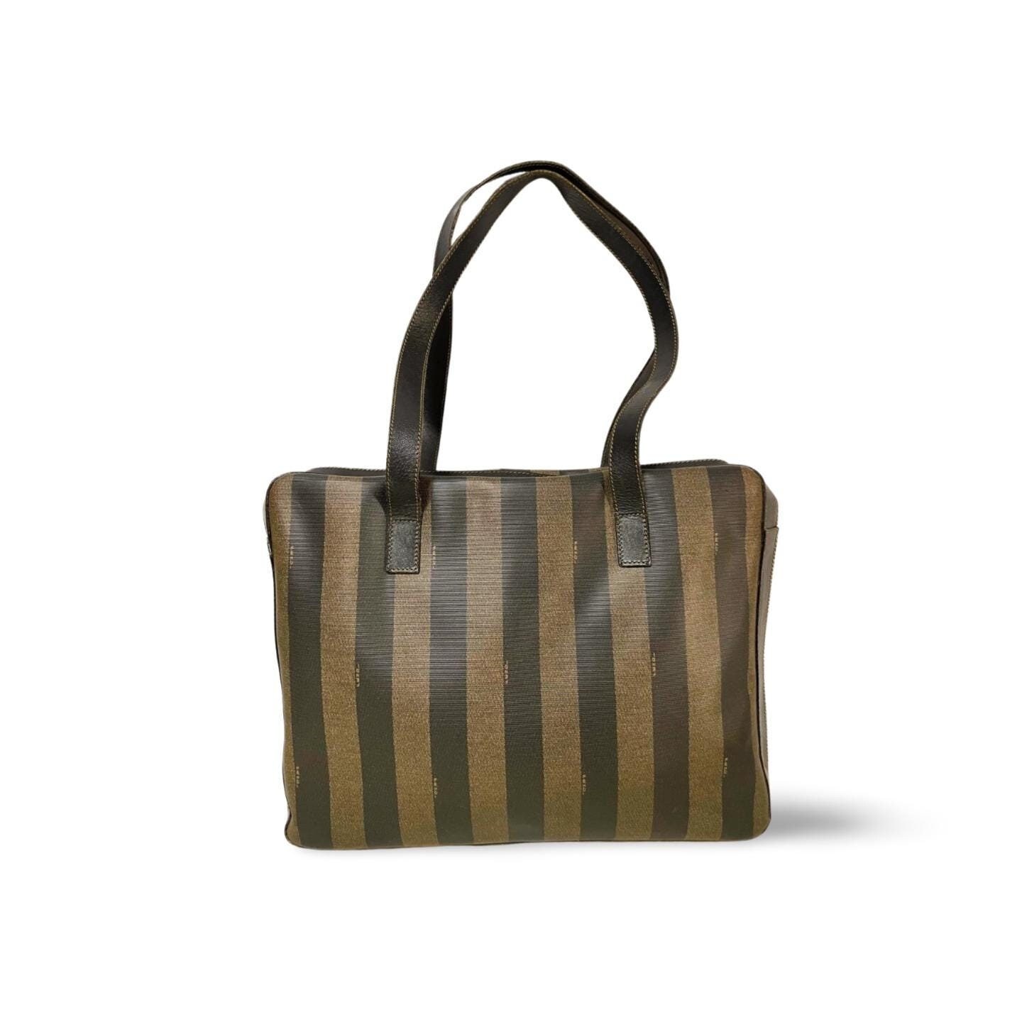 Fendi striped tote sale