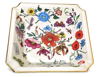 1970's Vintage Richard Ginori for Gucci Ceramic Plate, Porcelain