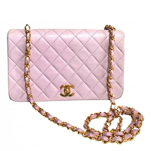 Chanel Classic Quilted Lambskin Double Flap Jumbo Bag in Fuchsia