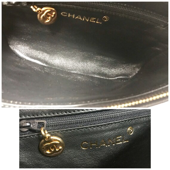 MINT. Vintage CHANEL black patent enamel leather … - image 8