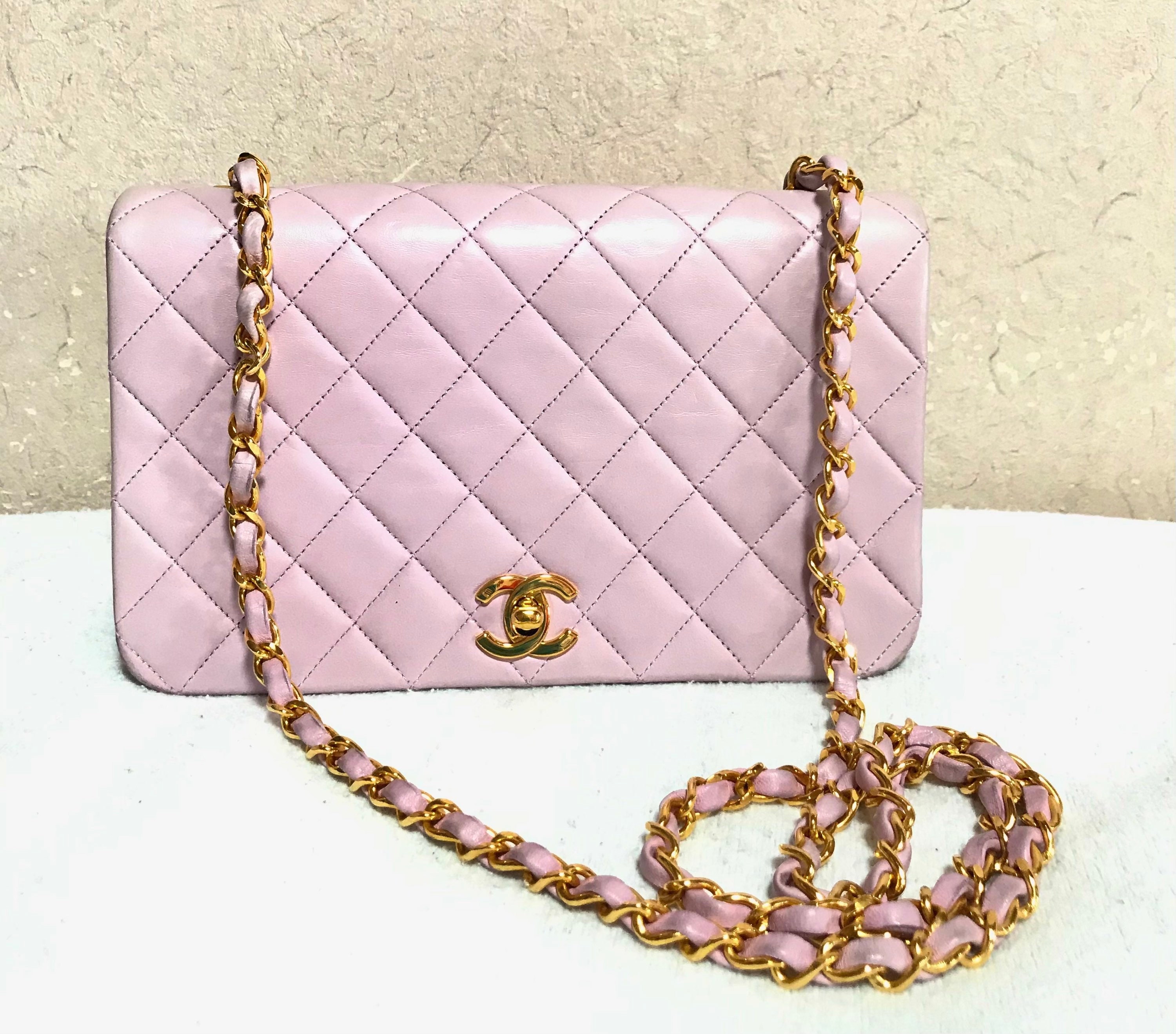 Buy Vintage CHANEL Milky Pink 2.55 Shoulder Bag With Golden CC Online in  India 