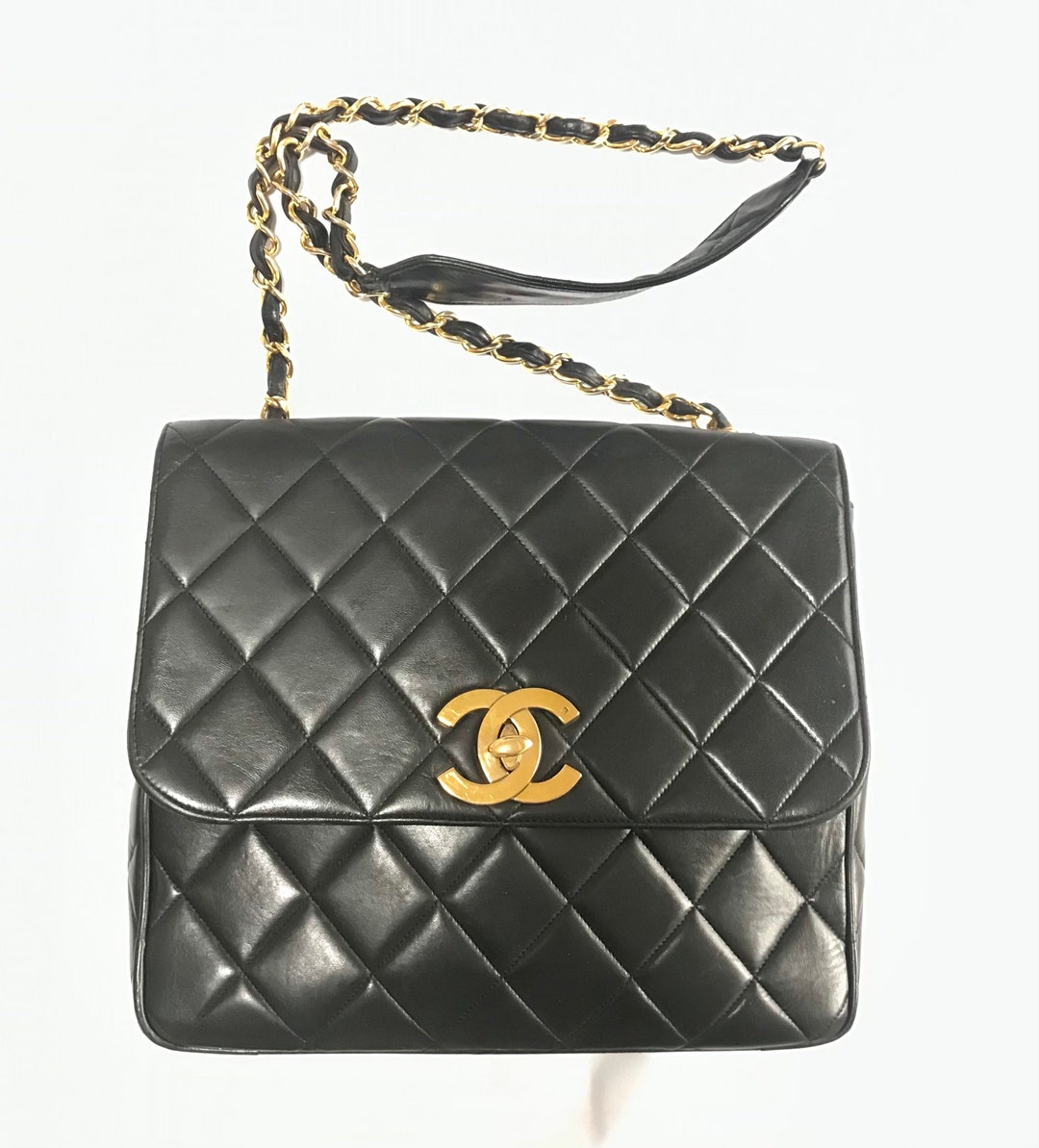 Chanel Mademoiselle Flap Bag Black Calfskin Gold Hardware – Coco