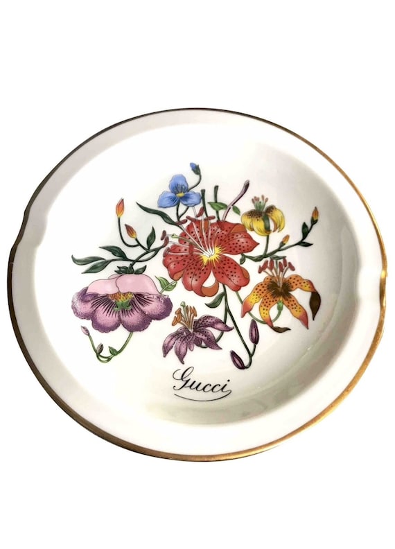 1970's Vintage Richard Ginori for Gucci Ceramic Plate, Porcelain
