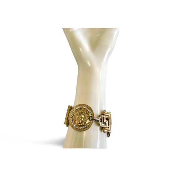 GIANNI VERSACE ストラップ 1990s Vintage Gianni Versace Gold Tone Medusa Bracelet With