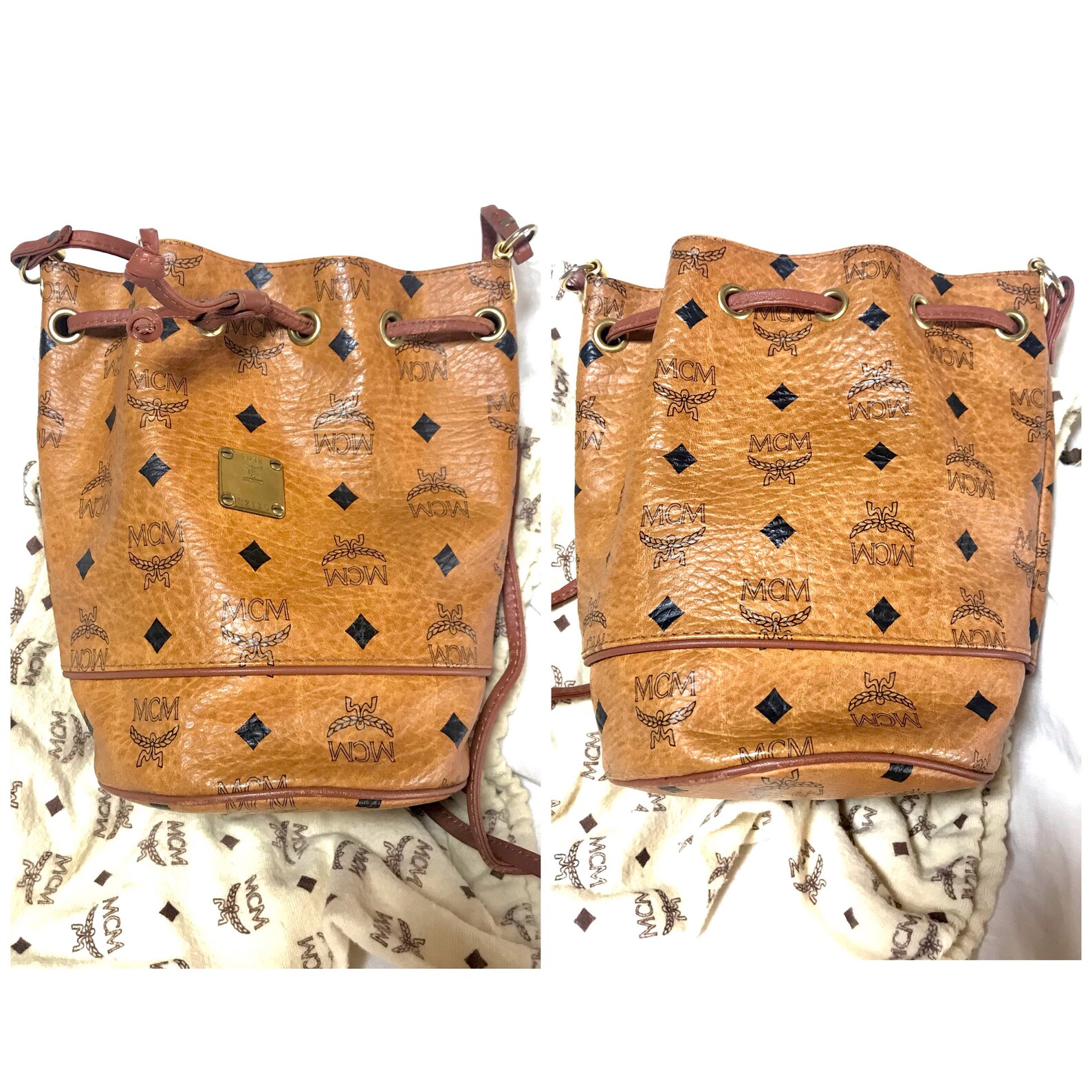 mcm brown purse