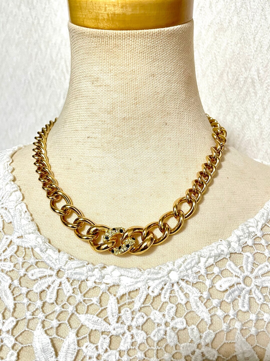 Vintage Christian Dior Nice and Thick Chain Necklace With