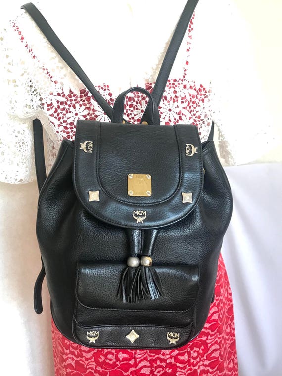 MCM Black Backpack