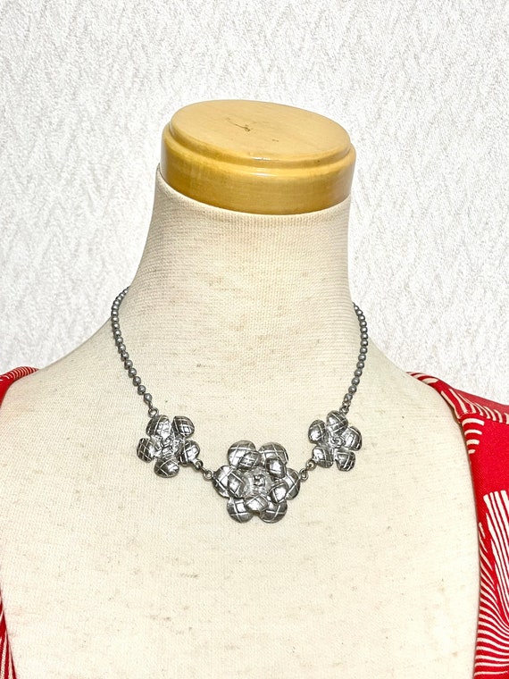 CHANEL 98A Camellia Flower Matelasse Brooch Accessories gold