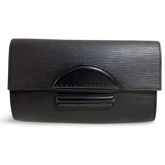 Vintage Louis Vuitton Black Epi Leather Clutch Bag | Rare 1990s