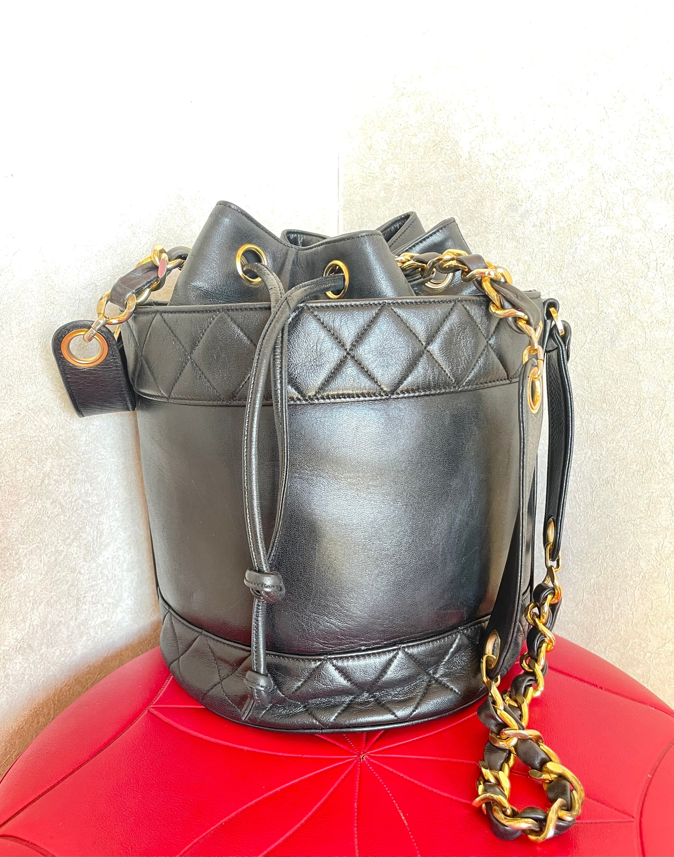 chanel bucket purse vintage