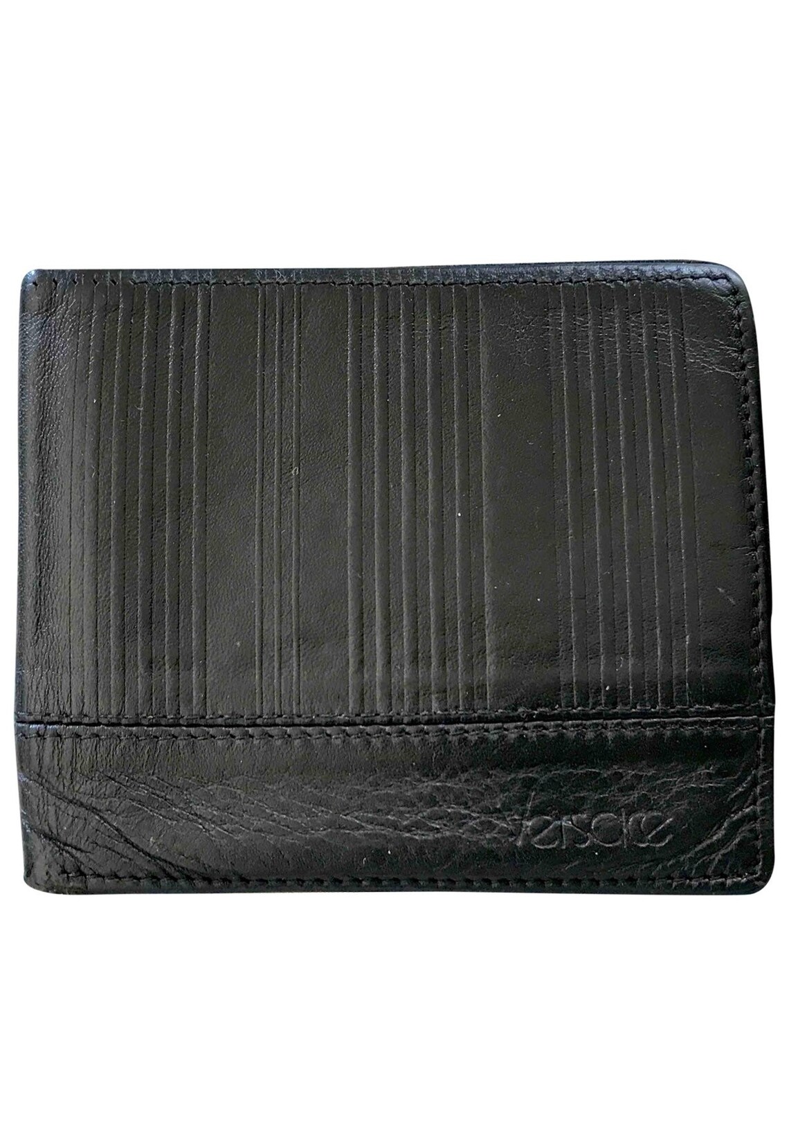 Vintage Gianni Versace Black Leather Wallet With Engraved Etsy
