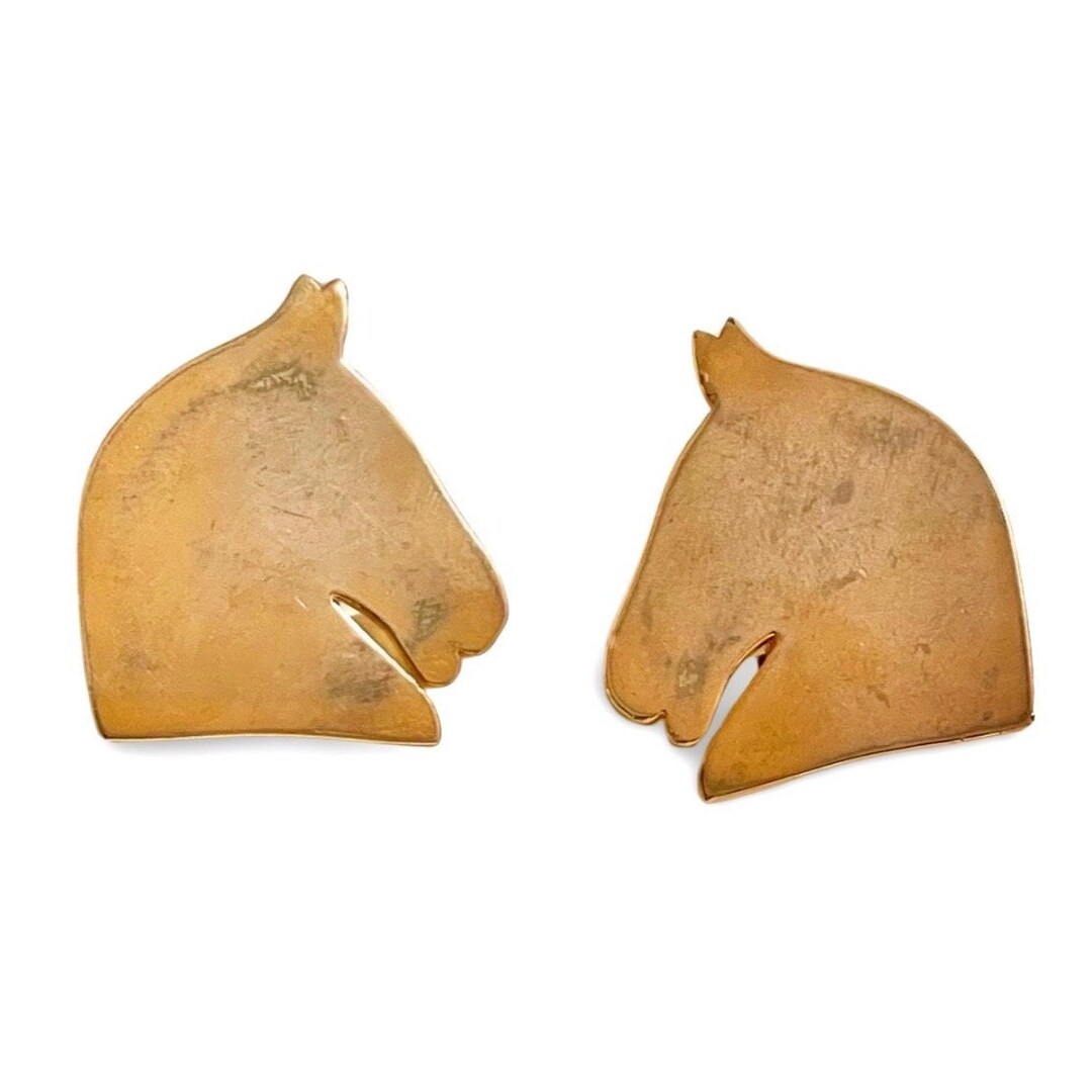 お馬さんモチーフ♡可愛い【HERMES】Cheval earrings Cheval