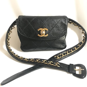 Chanel Red Lambskin Vintage Waist Bag Fanny Pack – House of Carver