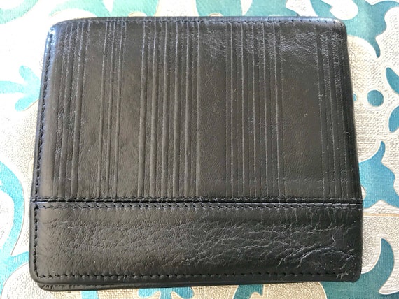 Vintage Gianni Versace black leather wallet with … - image 4