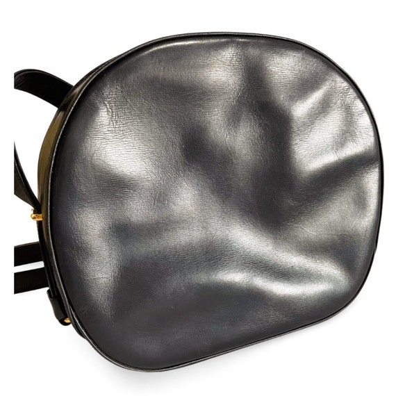 Vintage Cartier navy oval shape shoulder bag with… - image 3