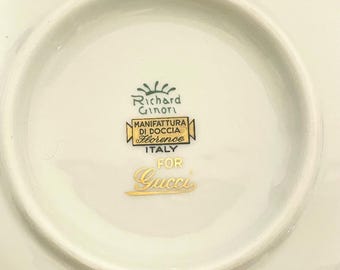 1970s Vintage GUCCI × Richard Ginori Porcelain Plate / Ashtray