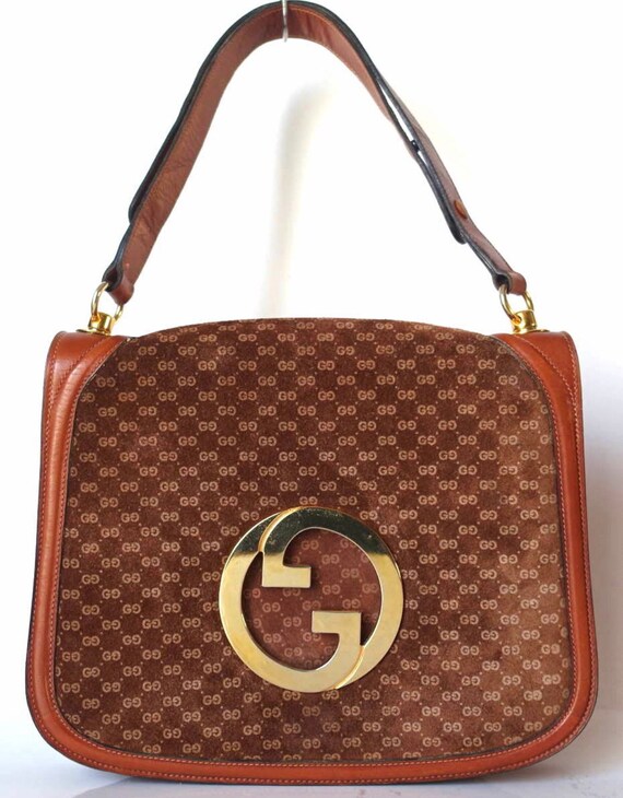 gucci brown leather shoulder bag