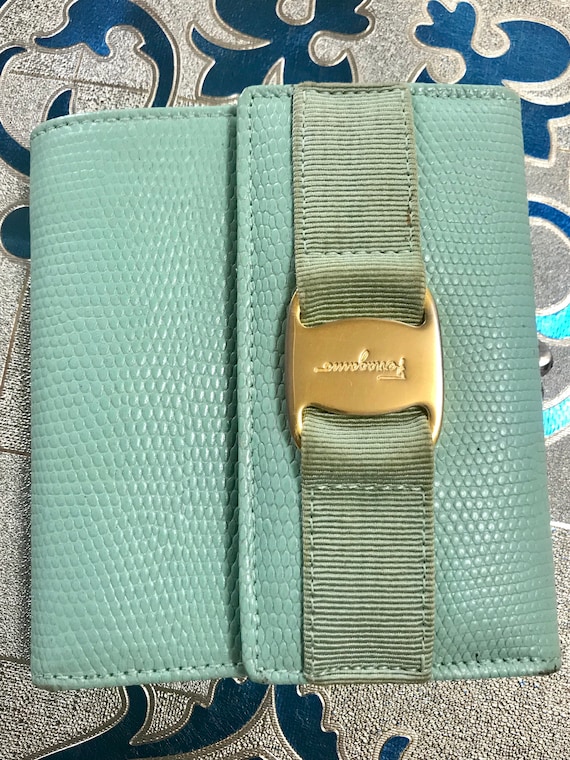 Blue Lizard Salvatore Ferragamo Iconic Top Handle (S) - Women | Ferragamo main image 4