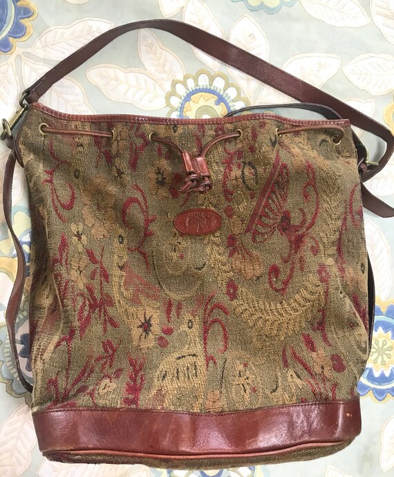 Vintage Mulberry khaki and wine brown gabeline we… - image 2