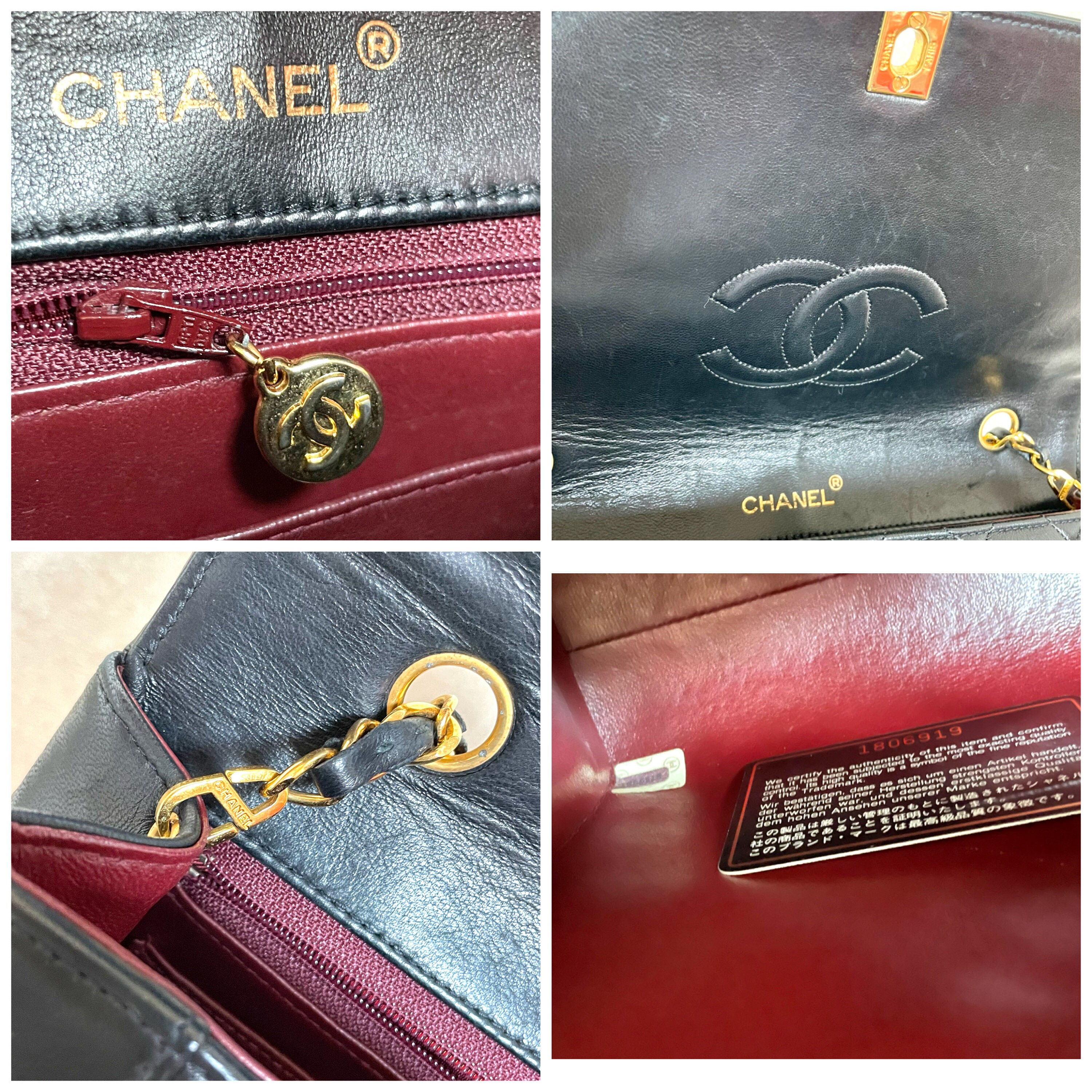 【オールド】シャネル Vintage CHANEL Black Lambskin Chain Shoulder Bag | 2.55 Hexagon
