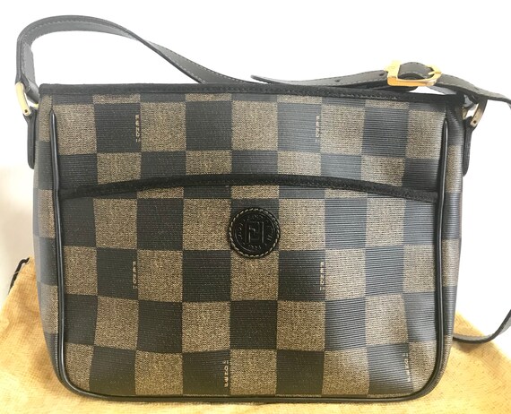 FACADE PATTERN☆VINTAGE SHEPHERD BAG FACADE PATTERN Vintage Cabin Bag _Red / FACADE