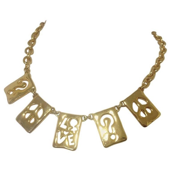 moschino chain necklace