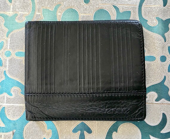 Vintage Gianni Versace black leather wallet with … - image 2