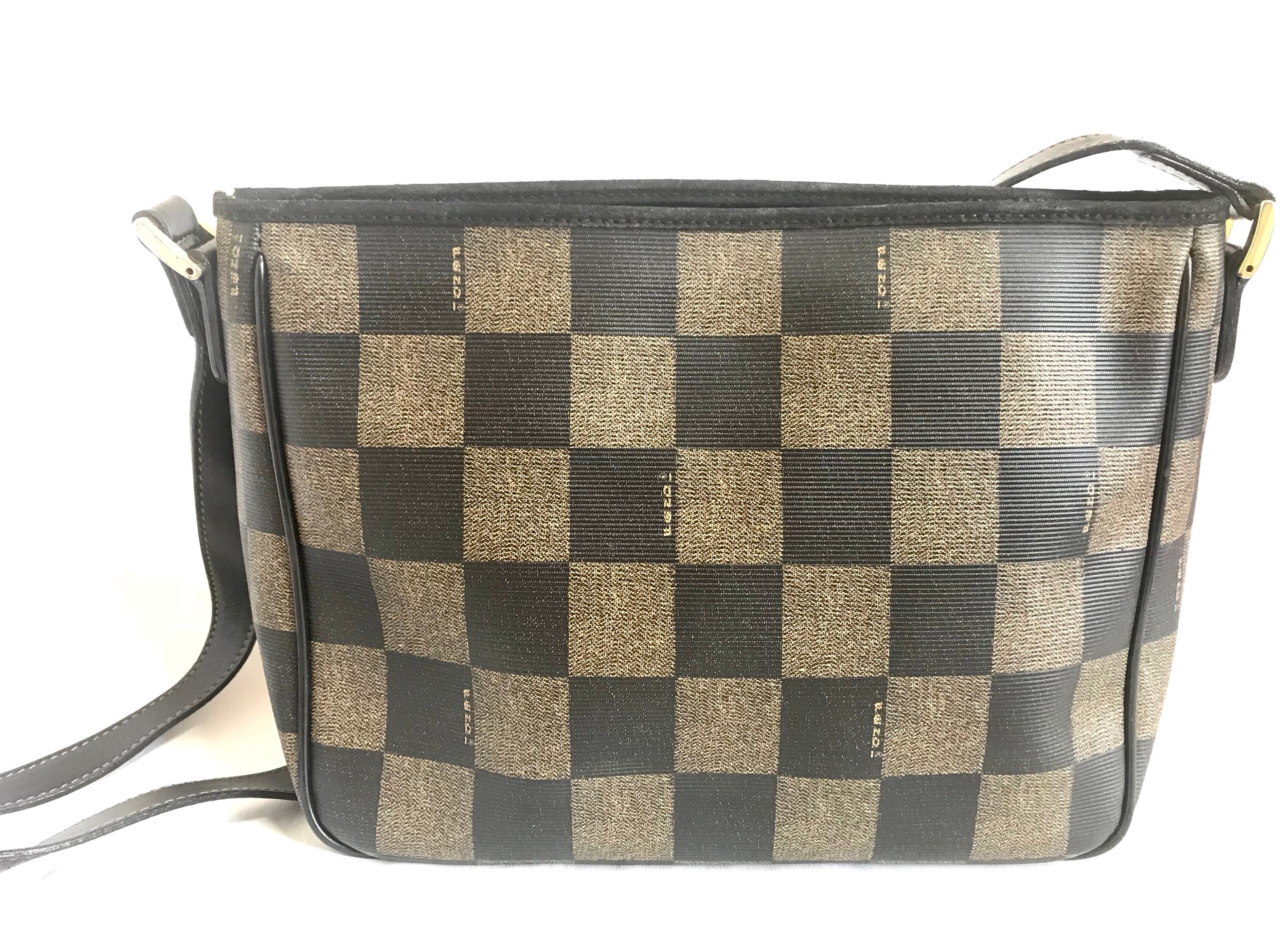 希少✨Fendi Pecan Pattern Handbag Vintage FENDI Pecan pattern Totebag Shoulder bag Brown Vintage Old