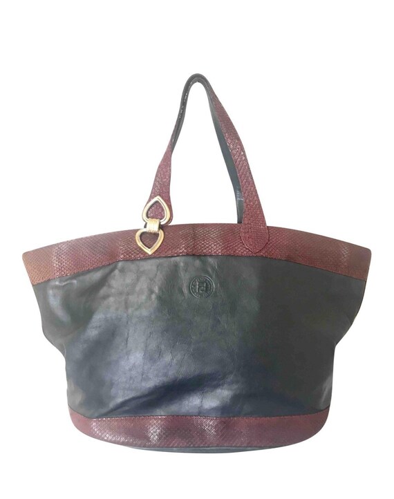 fendi leather shopper