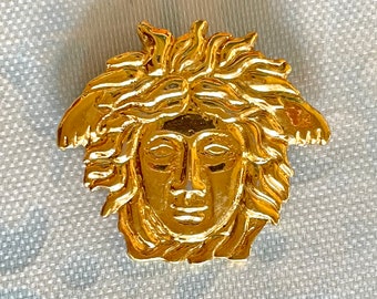 Buy Gianni Versace Vintage Medusa Head Pin With a Thick End to Online in  India 