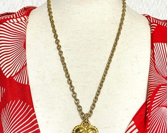 Vintage Sonia Rykiel Chain Necklace With Rope Design Heart