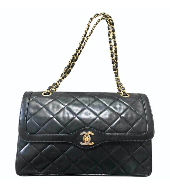 chanel vintage double flap shoulder bag