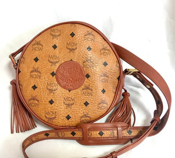 Vintage MCM suzy wong bag, brown grained leather round shoulder bag wi –  eNdApPi ***where you can find your favorite designer  vintages..authentic, affordable, and lovable.