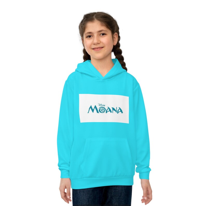 Felpa con cappuccio per bambini con logo del film Moana / Felpa con cappuccio per bambini immagine 3