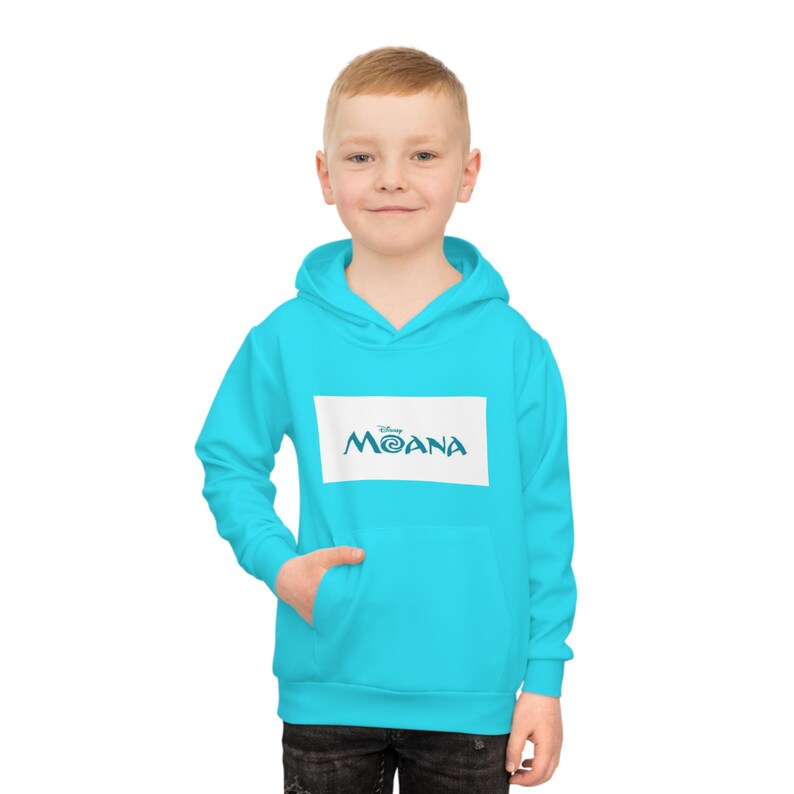 Felpa con cappuccio per bambini con logo del film Moana / Felpa con cappuccio per bambini immagine 7