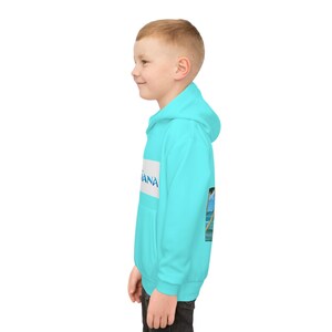 Moana Character Hoodie | Kids Aqua Pullover, Island Ocean Design image 9