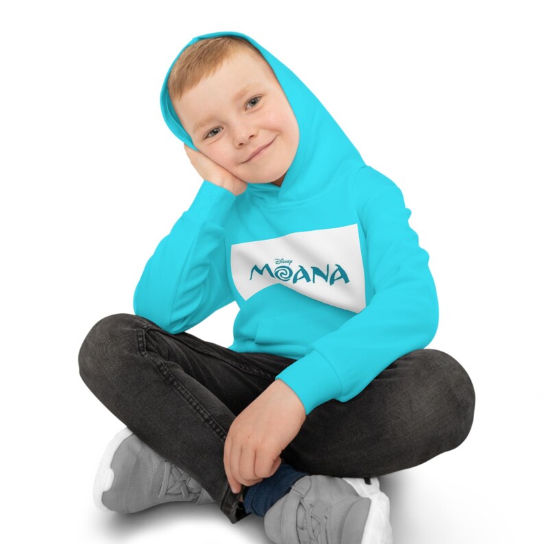 Felpa con cappuccio per bambini con logo del film Moana / Felpa con cappuccio per bambini immagine 10