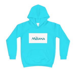 Felpa con cappuccio per bambini con logo del film Moana / Felpa con cappuccio per bambini immagine 1