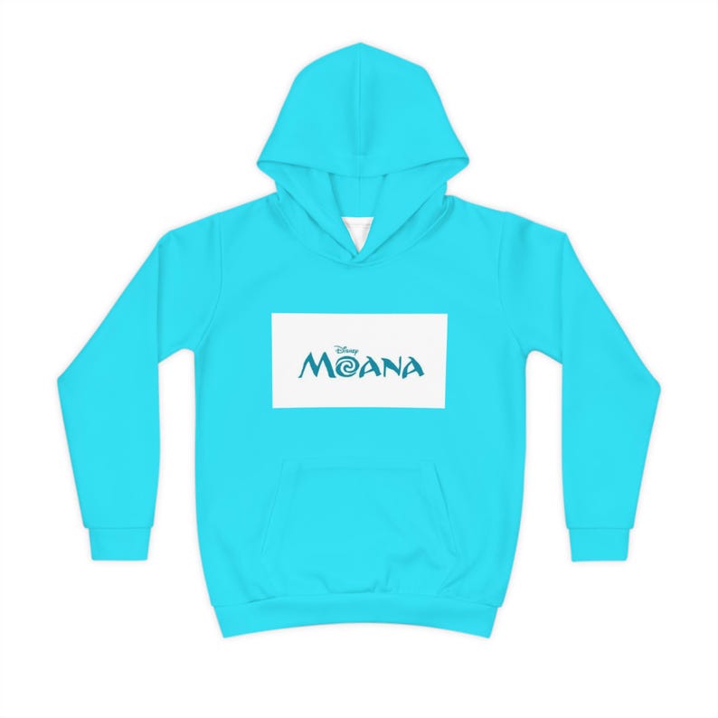 Felpa con cappuccio per bambini con logo del film Moana / Felpa con cappuccio per bambini immagine 1