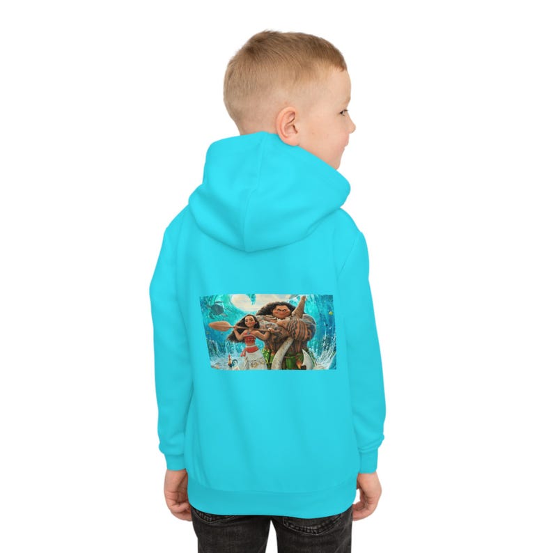Felpa con cappuccio per bambini con logo del film Moana / Felpa con cappuccio per bambini immagine 8