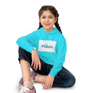 Felpa con cappuccio per bambini con logo del film Moana / Felpa con cappuccio per bambini immagine 6