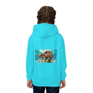 Felpa con cappuccio per bambini con logo del film Moana / Felpa con cappuccio per bambini immagine 4