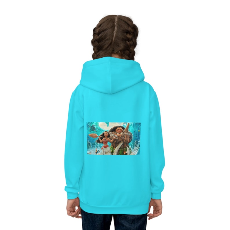 Felpa con cappuccio per bambini con logo del film Moana / Felpa con cappuccio per bambini immagine 4
