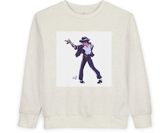Dancing Pop Star Illustration Toddler Sweatshirt | Music Dance Icon
